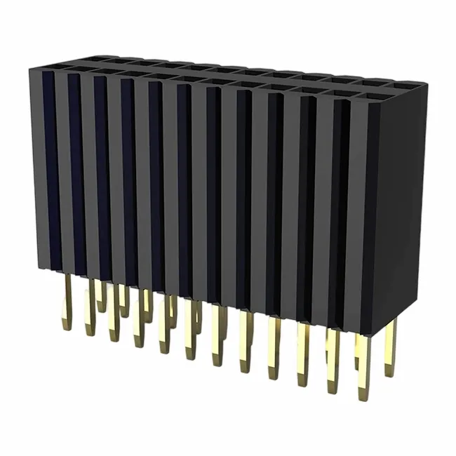 1.27x2.54mm antet feminin un singur rând drept