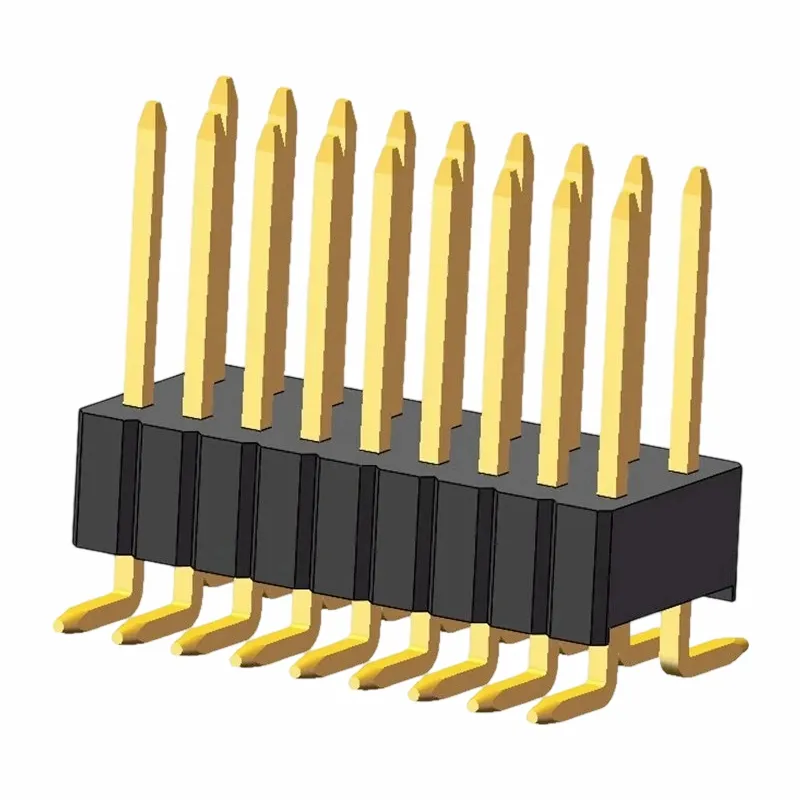 1,27x2.54mm pin antet row dublu SMT3