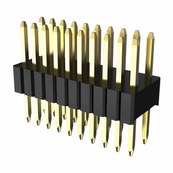 1.27x2.54mm pin antet dublu rând drept