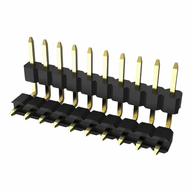 Pinul de 2,0mm pin antet un singur rând distanță dublă unghiul drept unghiul drept