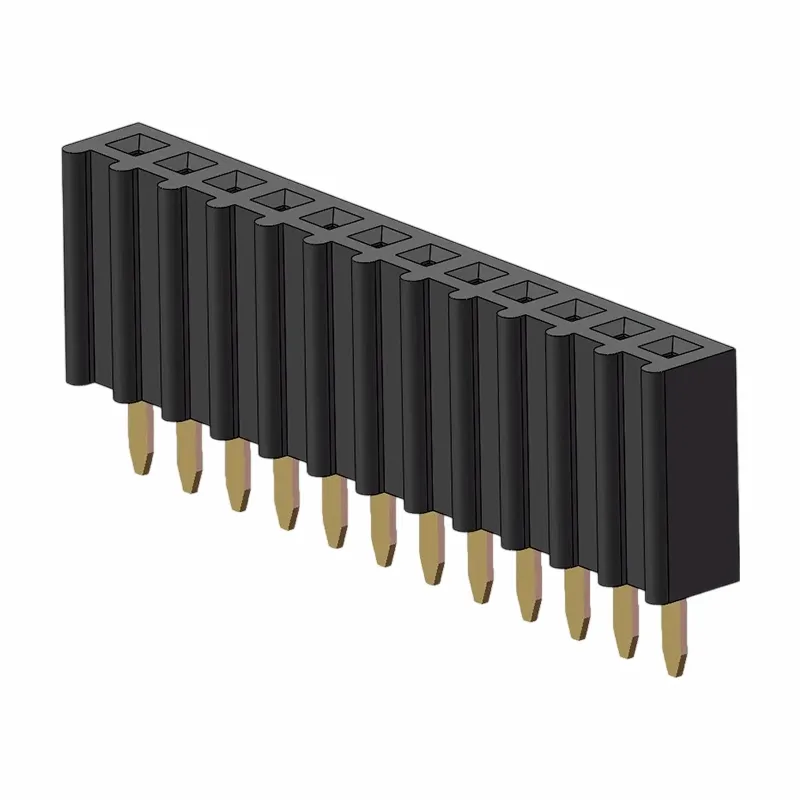 2,54 mm antet feminin un singur rând drept o tip-1