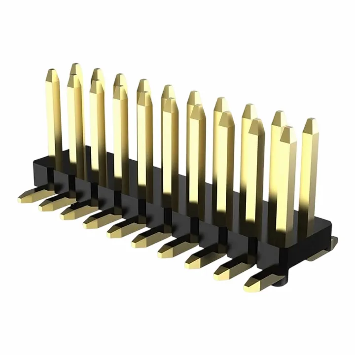 Rândul dublu cu cap de pin 2,54 mm